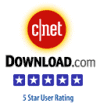 Download.com CNET 5 Star User Rating